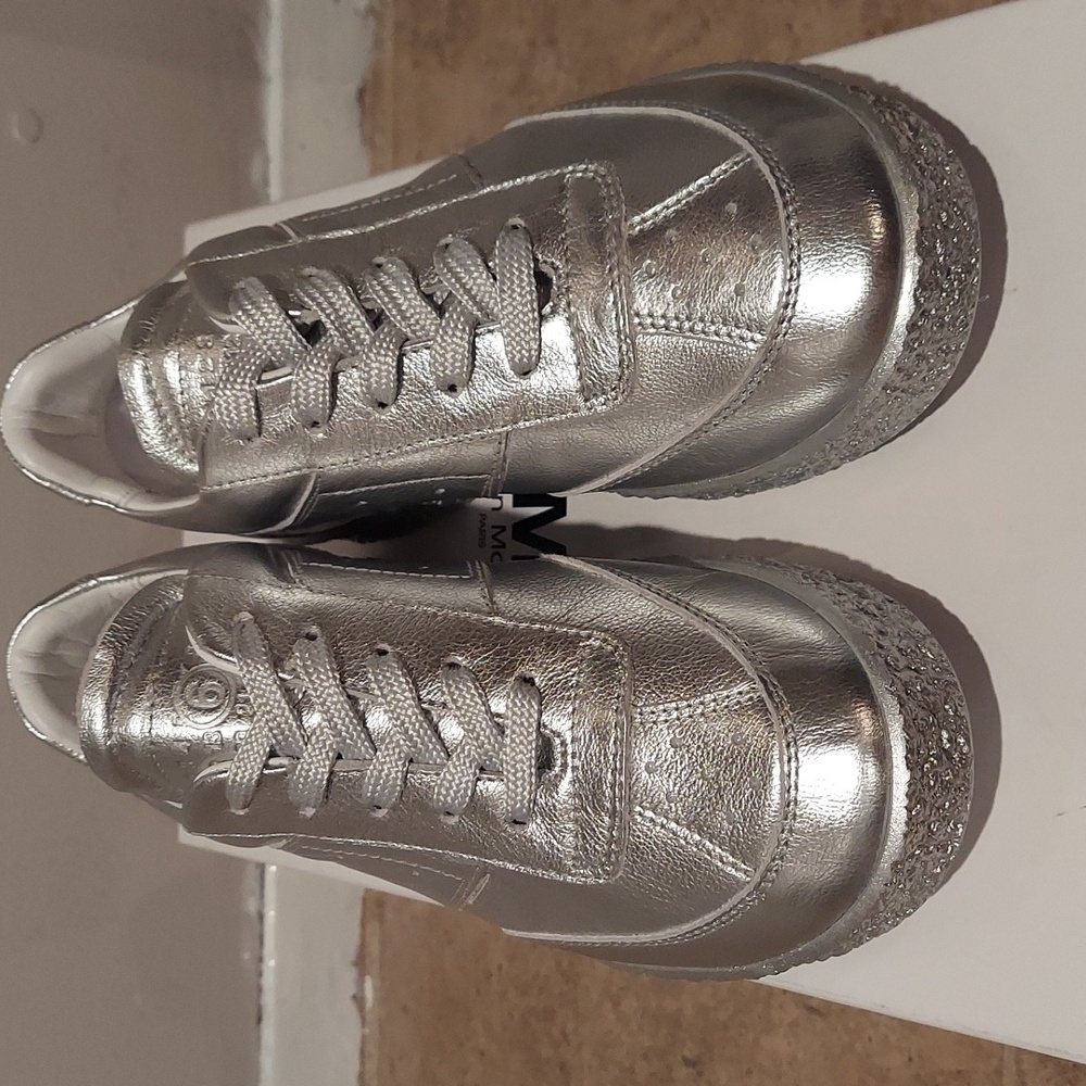 MM6 MAISON MARGIELA Metallic 6 Court sneakers